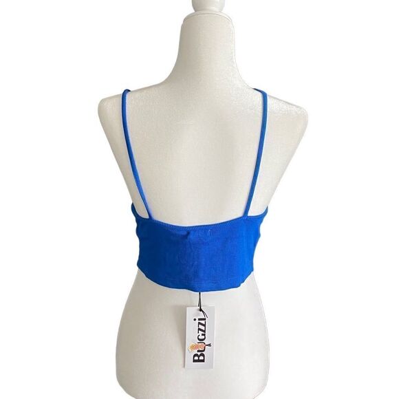 Bugzzi Tank Top Cropped Thin Straps SZ XS  NWT - Picture 3 of 10